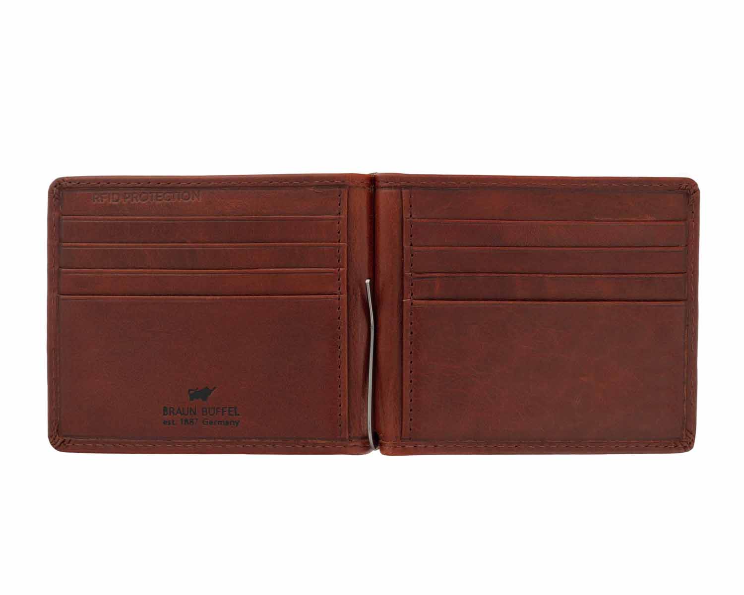 Braun Büffel AREZZO RFID Dollarclip 8CS tabak Braun Büffel AREZZO RFID Dollarclip 8CS tabak
