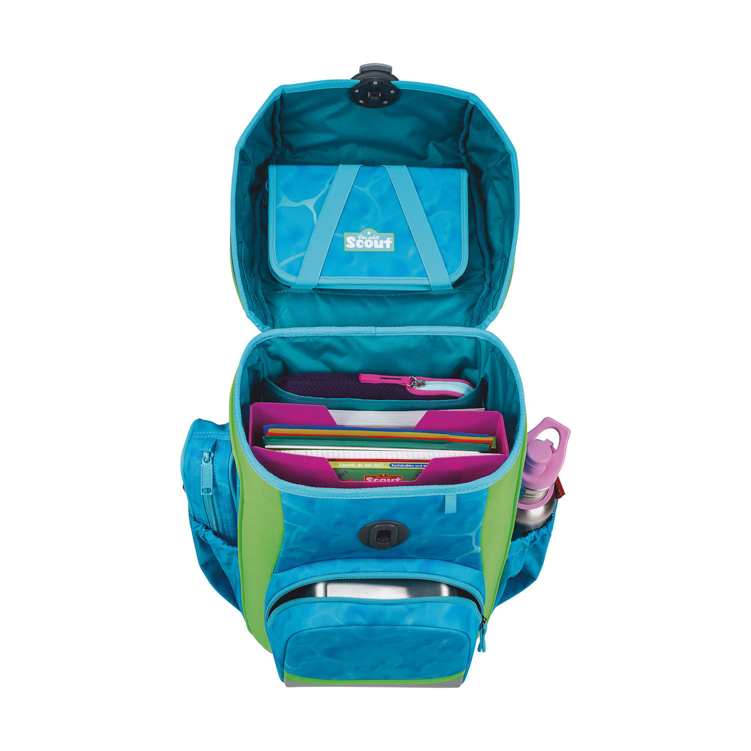 Scout Neo Schulranzen-Set 4-teilig DIN Water Lily