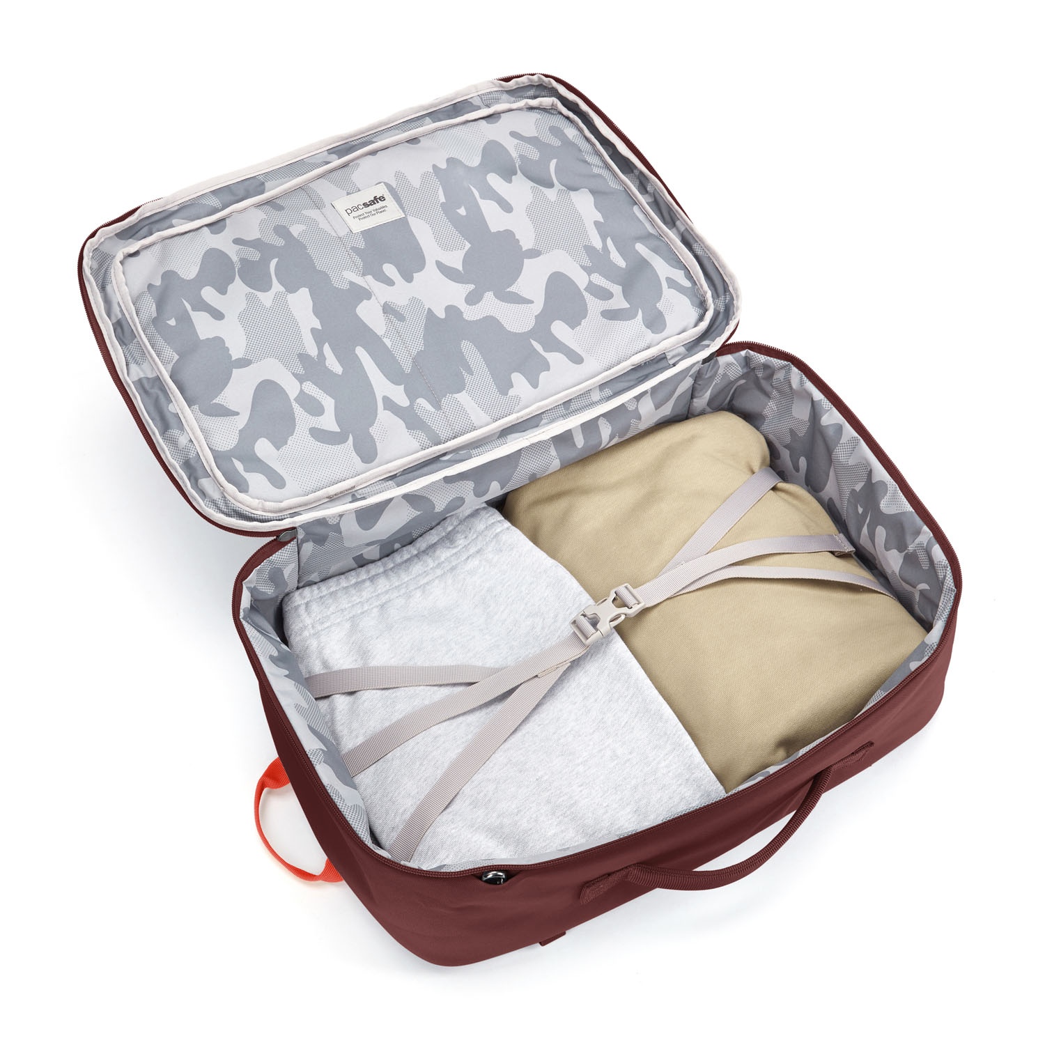 pacsafe GO Anti-Theft 34L Carry-on Backpack Garnet Red pacsafe GO Anti-Theft 34L Carry-on Backpack Garnet Red