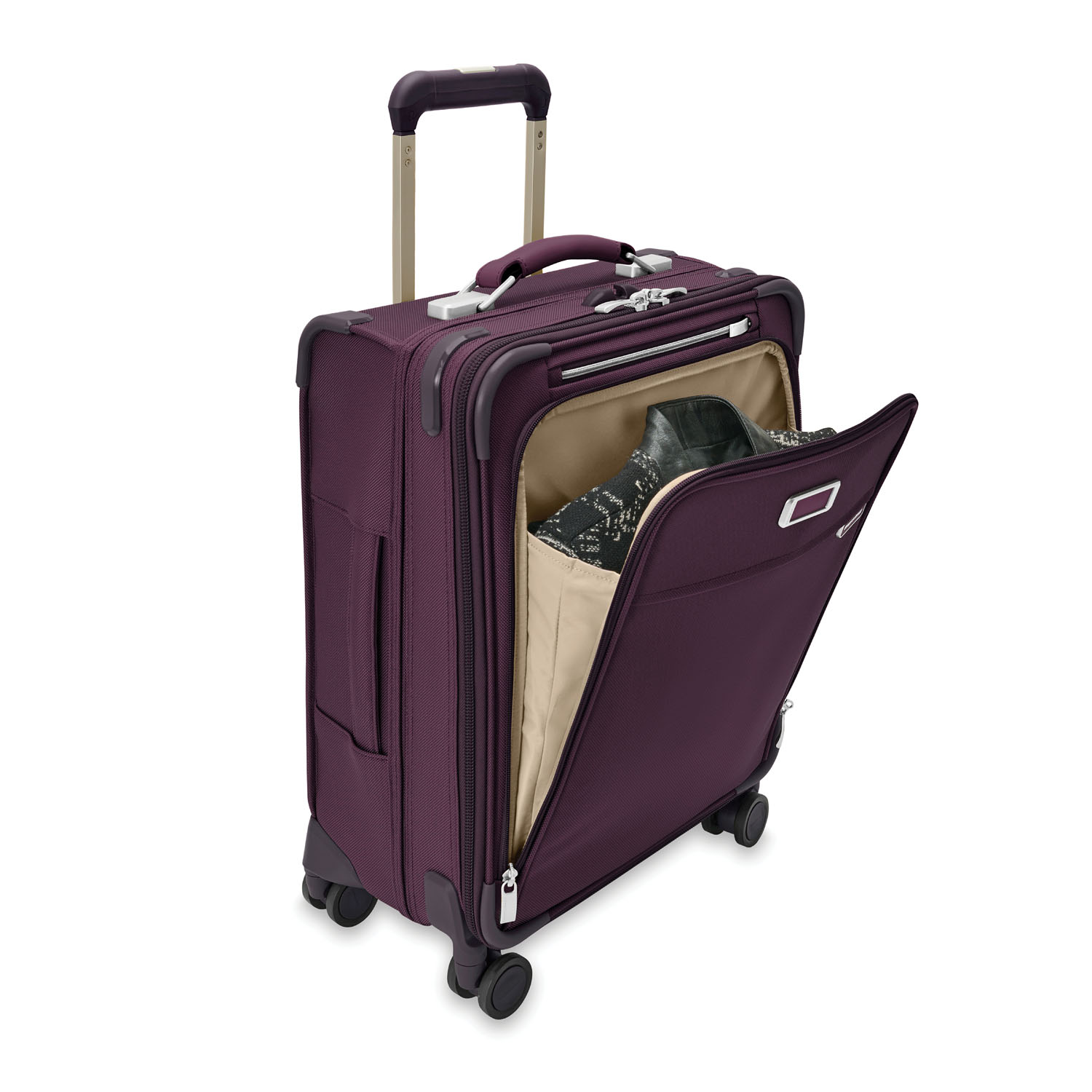 Briggs & Riley Baseline Global Carry-on Spinner 21" Exp Plum Briggs & Riley Baseline Global Carry-on Spinner 21" Exp Plum