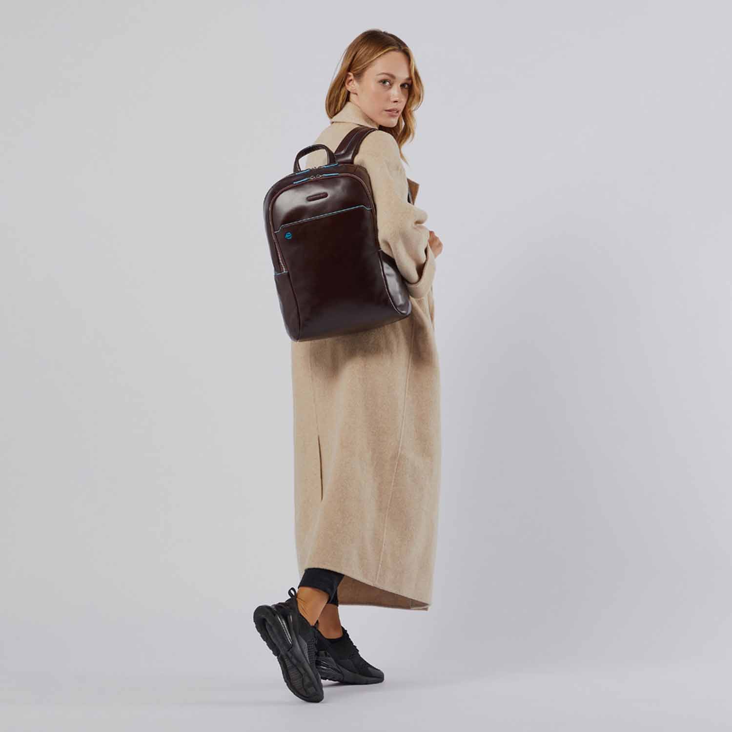 Piquadro Blue Square Großer Laptoprucksack mit 15,6" Notebookfach Schwarz Piquadro Blue Square Großer Laptoprucksack mit 15,6" Notebookfach Schwarz