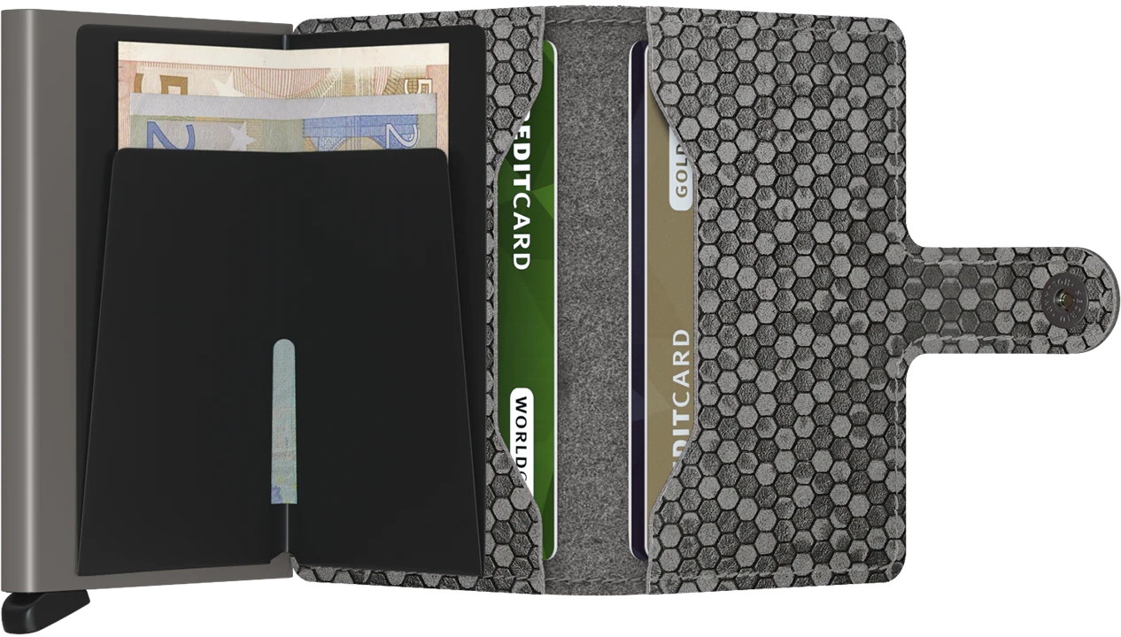 Secrid Miniwallet Hexagon MHe-Grey Secrid Miniwallet Hexagon MHe-Grey