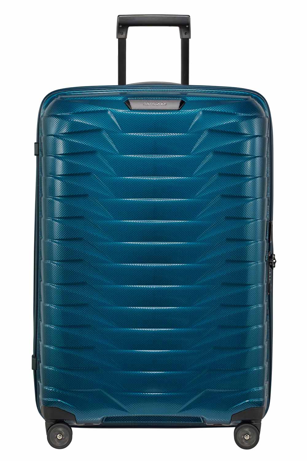 Samsonite Proxis Trolley mit 4 Rollen 75cm + GRATIS HOTELGUTSCHEIN Petrol Blue