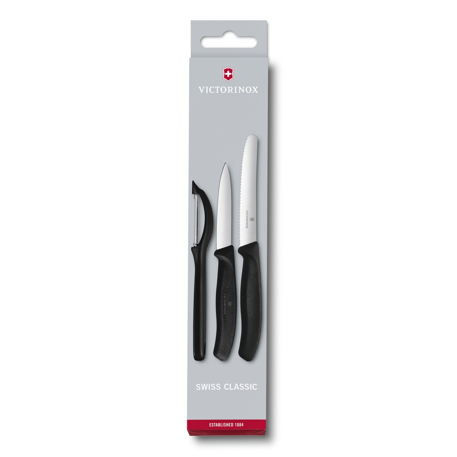 Victorinox Swiss Classic Gemüsemesser-Set mit Schäler, 3-teilig Victorinox Swiss Classic Gemüsemesser-Set mit Schäler, 3-teilig