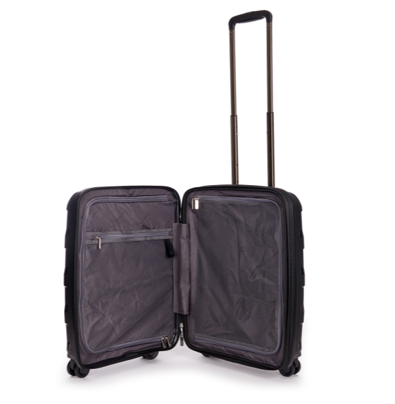 Stratic Straw + Hartschalen-Koffer S, erweiterbar black