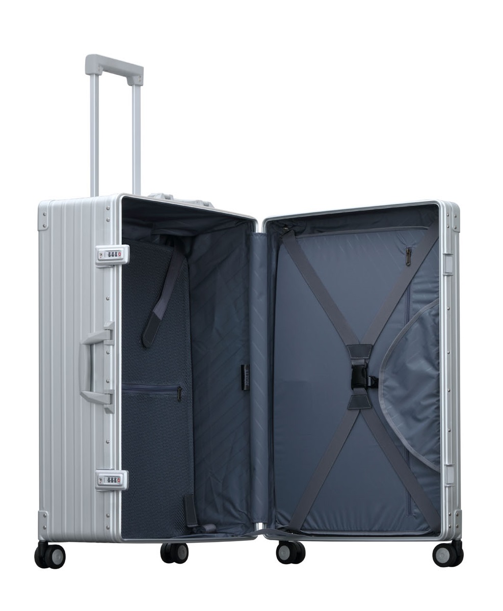 Aleon Traveler Suiter Koffer 26", mit Kleidersack Platin - Silber Aleon Traveler Suiter Koffer 26", mit Kleidersack Platin - Silber