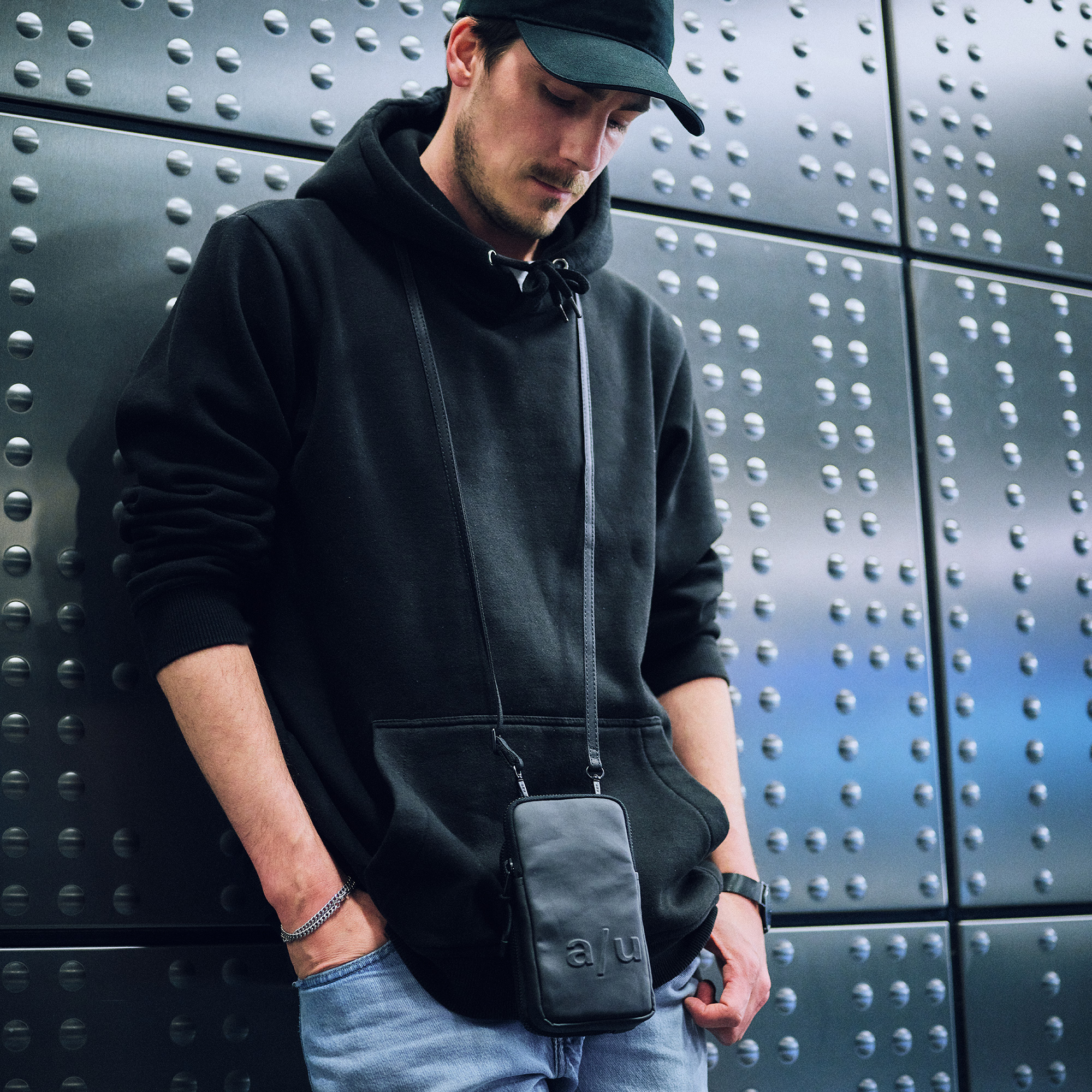 aunts & uncles Japan Nishi Uji Phonebag anthracite black aunts & uncles Japan Nishi Uji Phonebag anthracite black