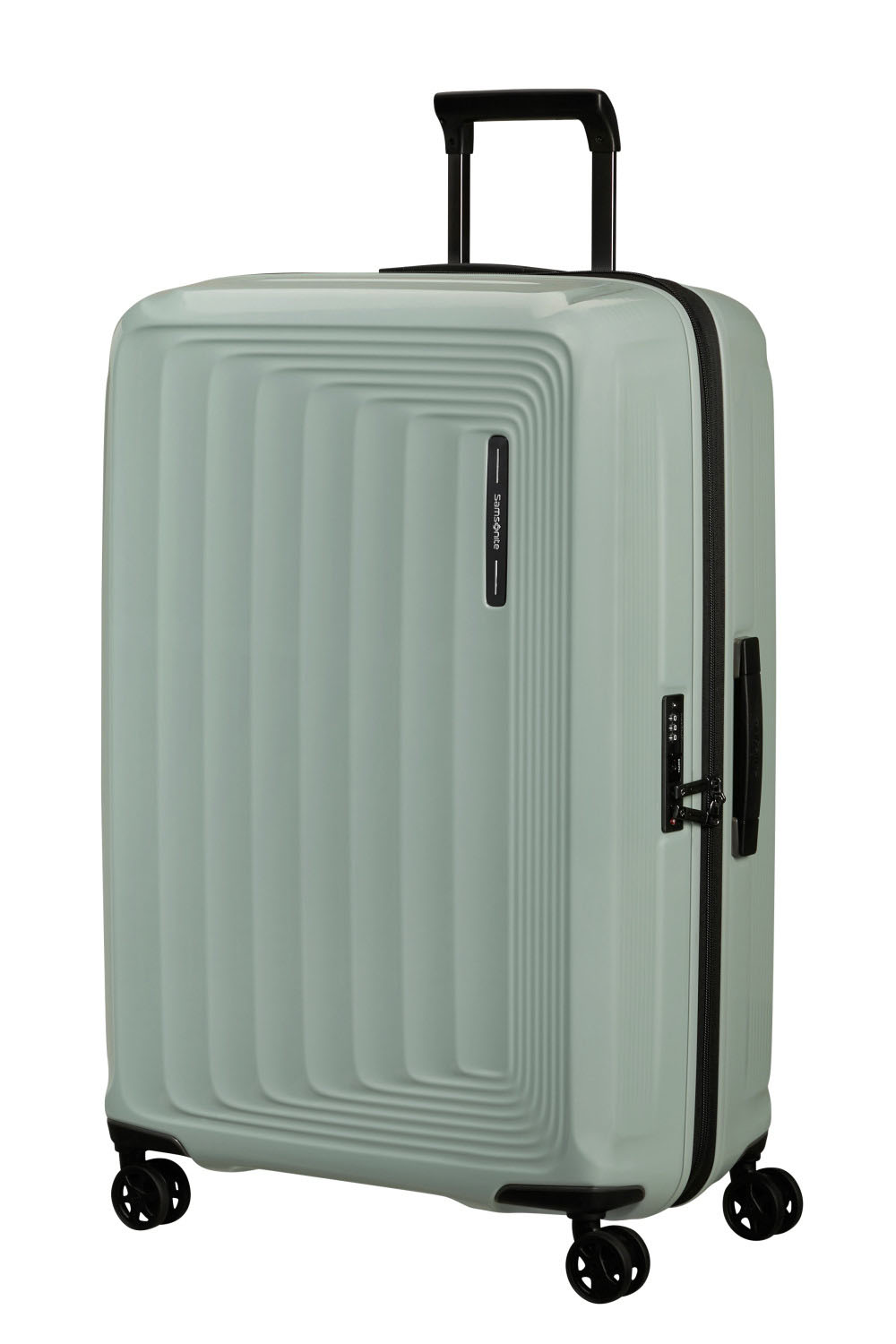Samsonite Nuon Season Trolley mit 4 Rollen erweiterbar 75cm + GRATIS HOTELGUTSCHEIN Metallic Mineral Green