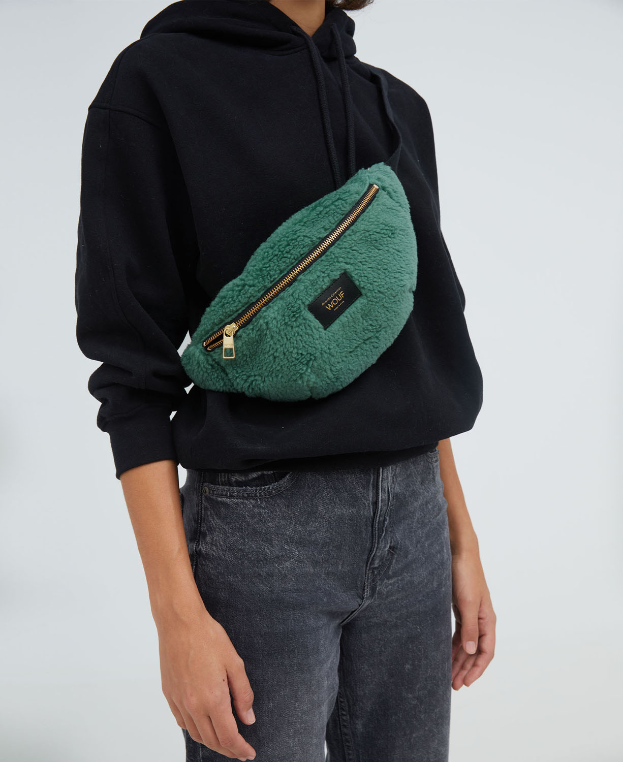 Wouf Teddy Collection Waist Bag Moss Wouf Teddy Collection Waist Bag Moss