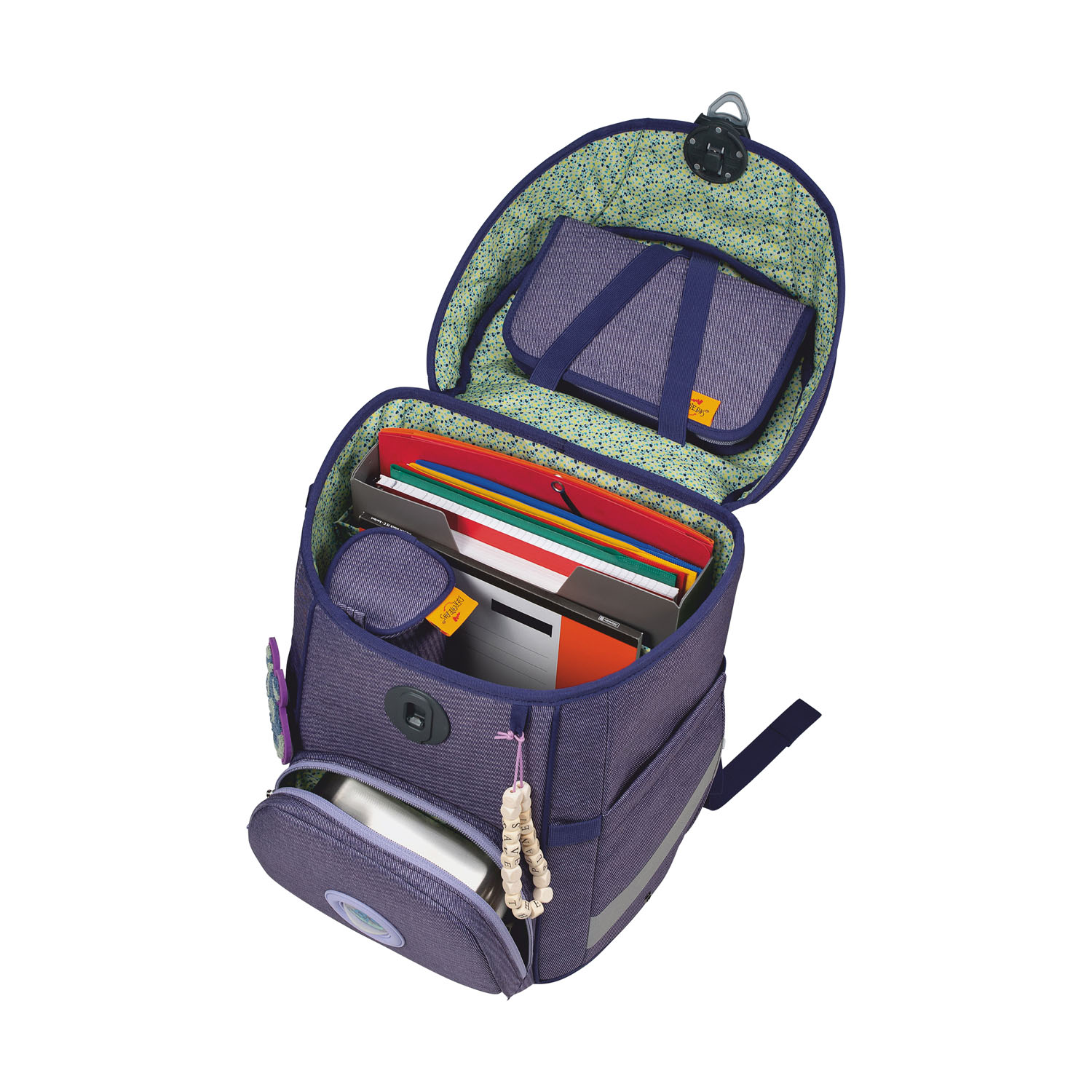 DerDieDas ErgoFlex EASY Exklusiv "ECO" Schulrucksack-Set 5-teilig, aus Bananenfasern! My Planet