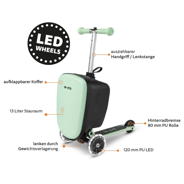 Micro Mobility Micro Luggage Junior Scooter mint