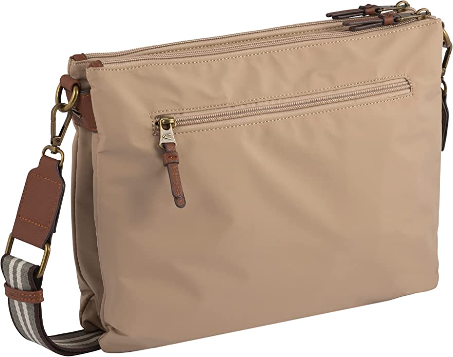Camel Active BARI Cross Bag mit Reißverschluss M Beige Camel Active BARI Cross Bag mit Reißverschluss M Beige