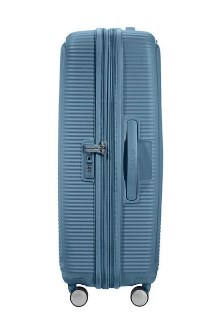 American Tourister Soundbox 4-Rollen-Trolley L 77cm, erweiterbar Stone Blue
