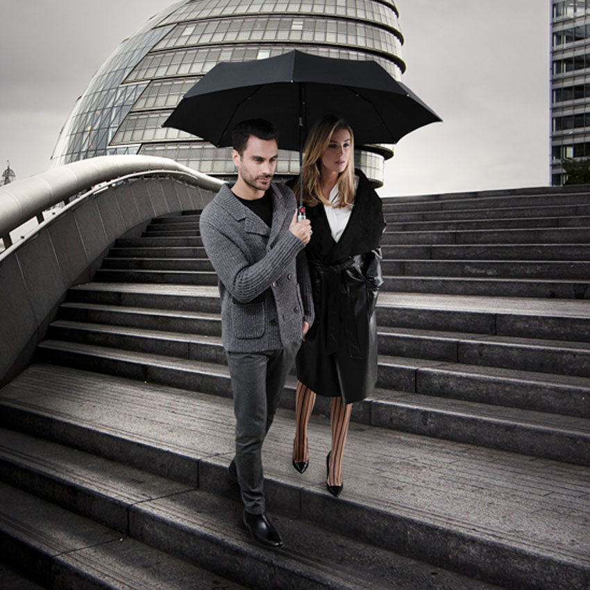 Knirps T.400 Extra Large Duomatic Automatischer Taschenschirm Uni Black Knirps T.400 Extra Large Duomatic Automatischer Taschenschirm Uni Black