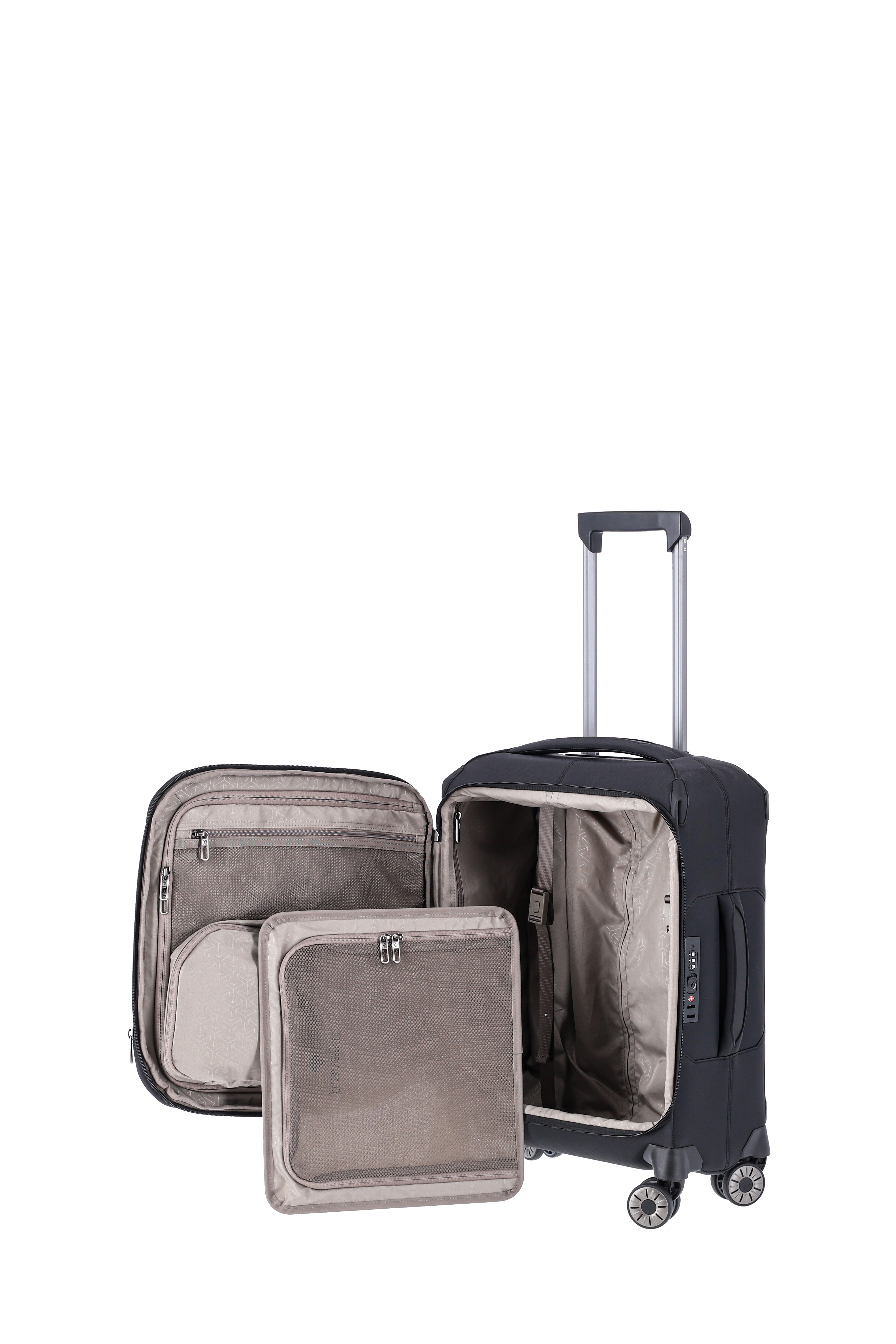 Travelite PRIIMA Trolley S 4-Rollen, erweiterbar Schwarz Travelite PRIIMA Trolley S 4-Rollen, erweiterbar Schwarz