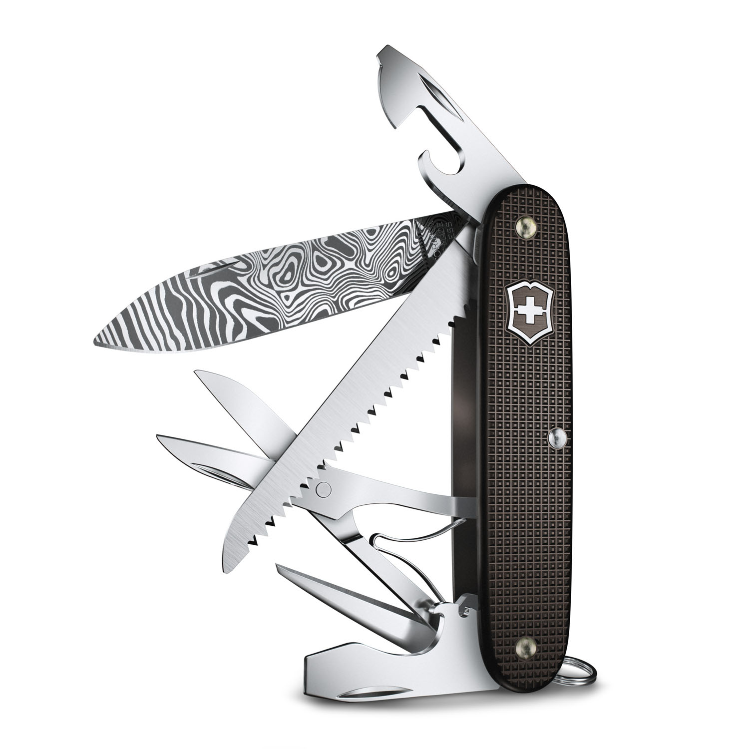 Victorinox Farmer X Alox Damast Limited Edition 2024 Dunkelbraun