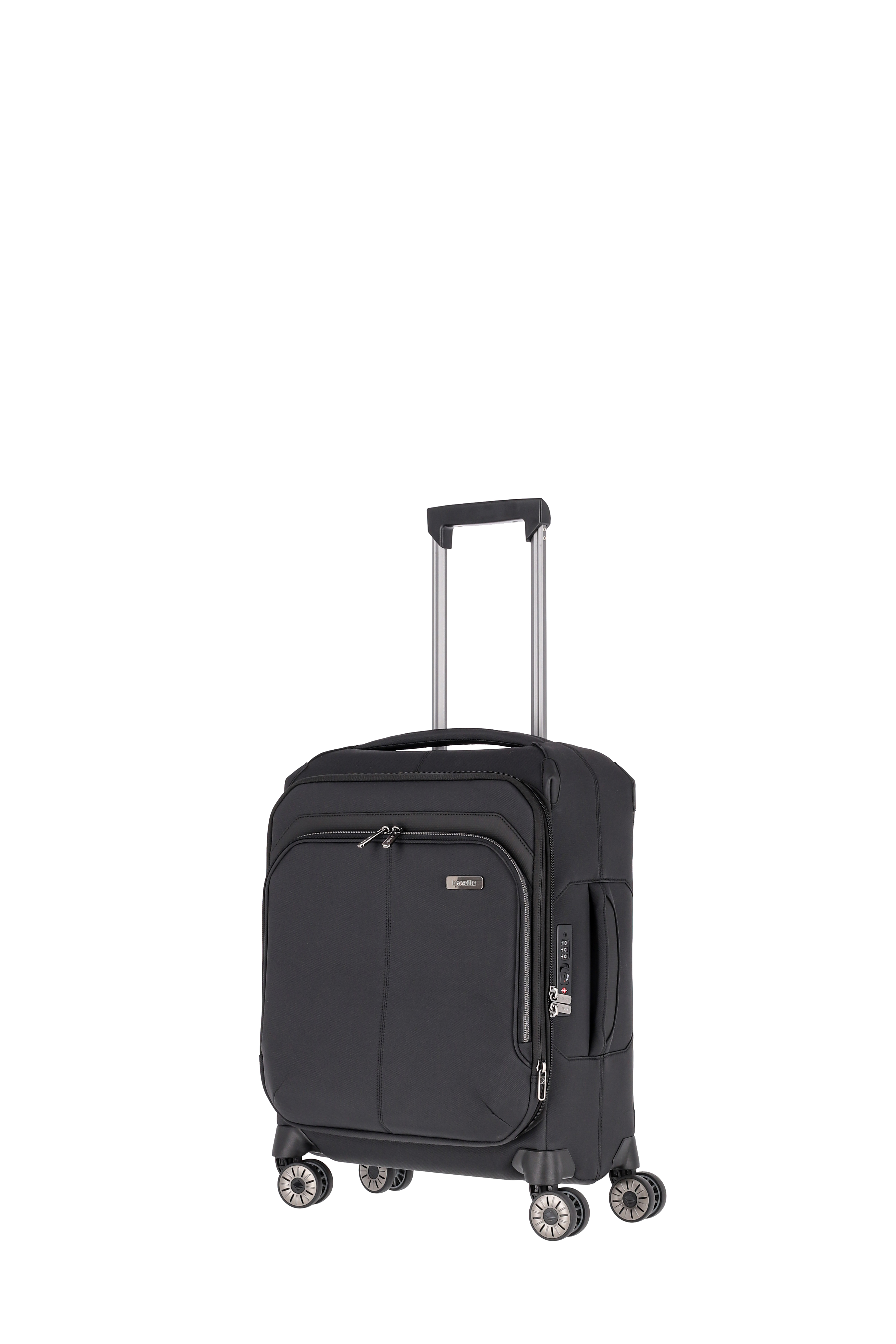 Travelite PRIIMA Trolley S 4-Rollen, erweiterbar Schwarz