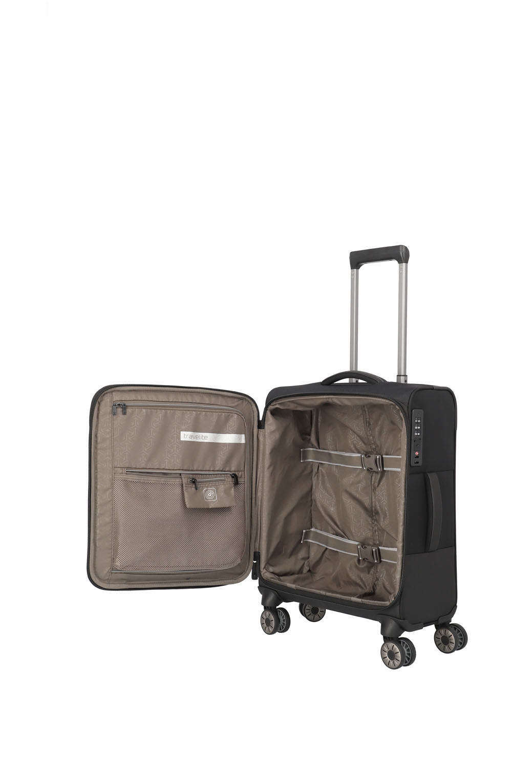 Travelite Crosslite Trolley S 4-Rollen Schwarz Travelite Crosslite Trolley S 4-Rollen Schwarz