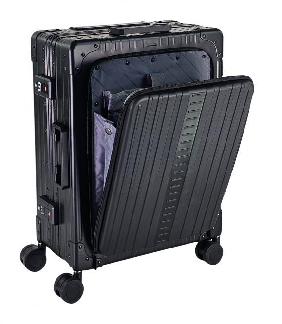 Aleon Business Traveler Slim International Carry-On 21" mit Front Flap Schwarz Aleon Business Traveler Slim International Carry-On 21" mit Front Flap Schwarz