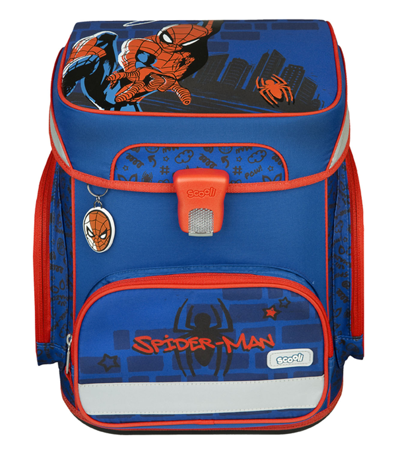 Scooli EasyFit Schulranzen, 5-teiliges Set Spider-Man
