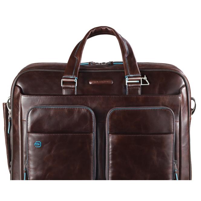Piquadro Blue Square Schmale Laptoptasche mit Laptofach 14" Mahagoni Piquadro Blue Square Schmale Laptoptasche mit Laptofach 14" Mahagoni