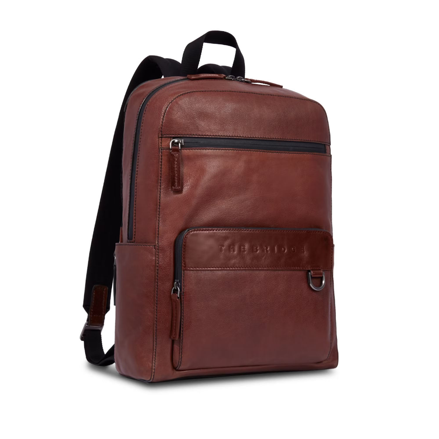The Bridge Damiano Leder-Rucksack -063413EX Braun/Ruthenium Dunkel