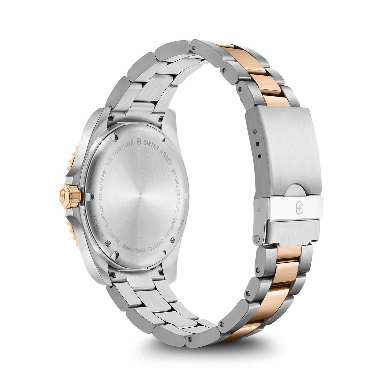 Victorinox Maverick Large 2-tone, 43mm Herrenuhr blue dial, silver/rose-gold Victorinox Maverick Large 2-tone, 43mm Herrenuhr blue dial, silver/rose-gold