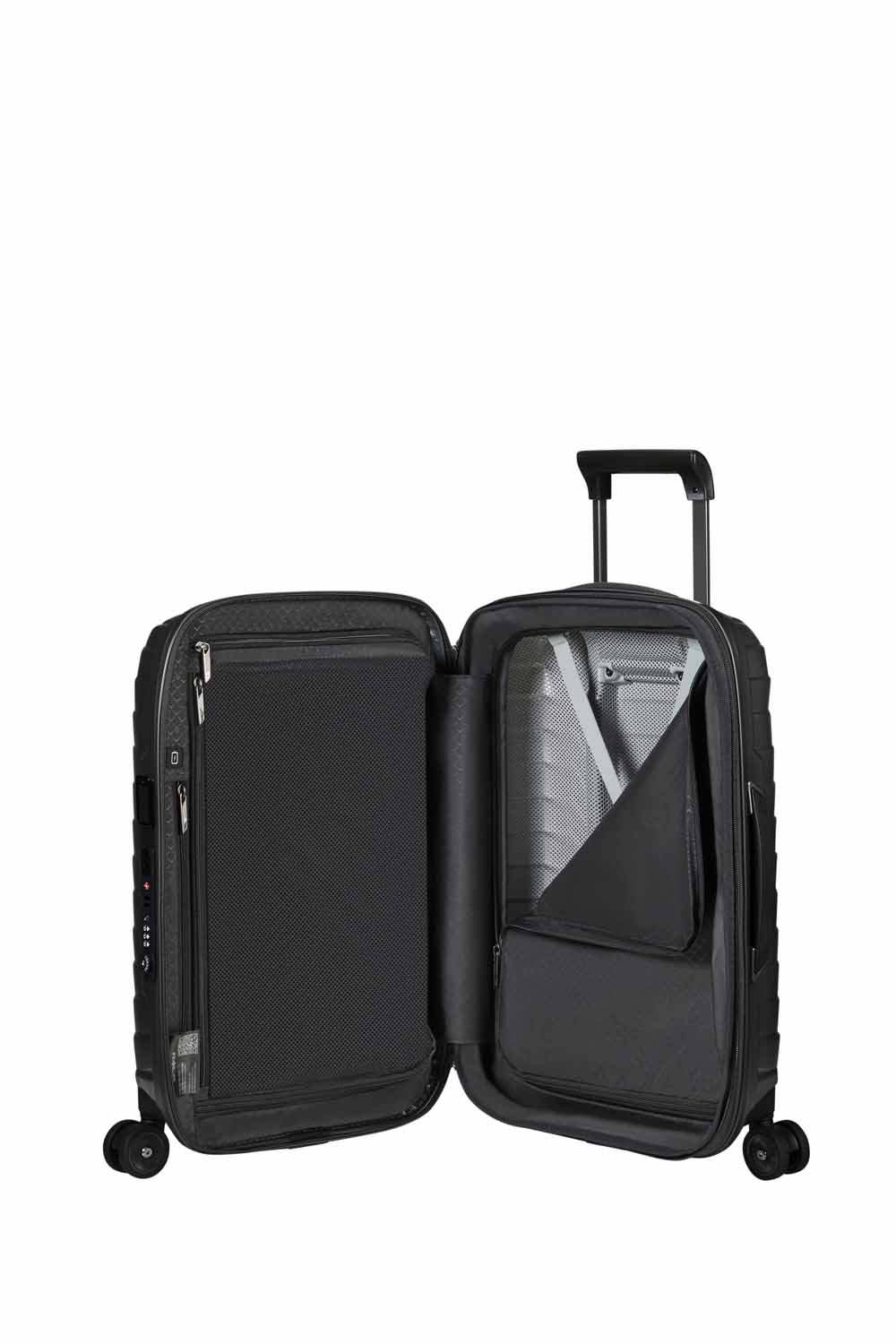 Samsonite Proxis Trolley mit 4 Rollen erweiterbar 55cm (23/26cm) + GRATIS HOTELGUTSCHEIN Matt Graphite