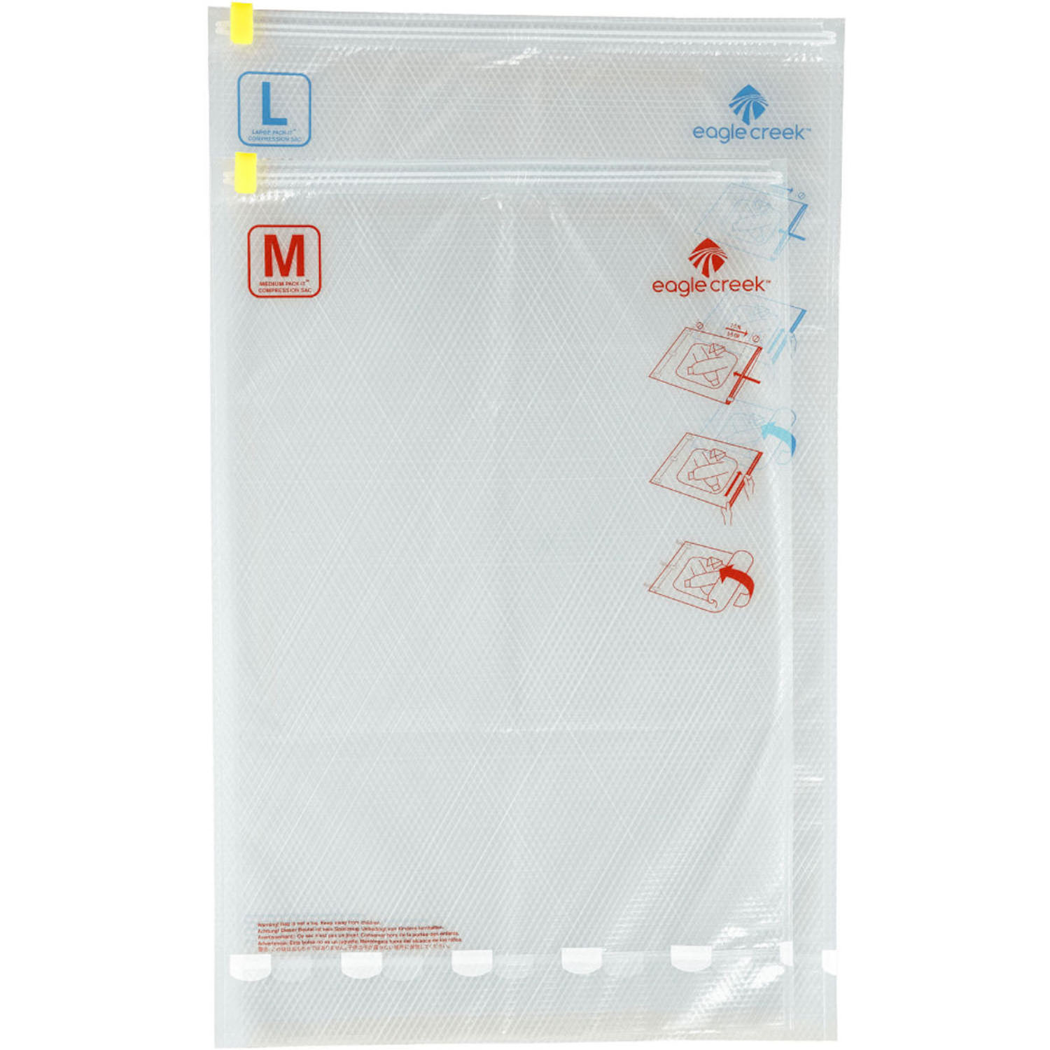 Eagle Creek PACK IT™ Compression Sac Set M/L Transparent