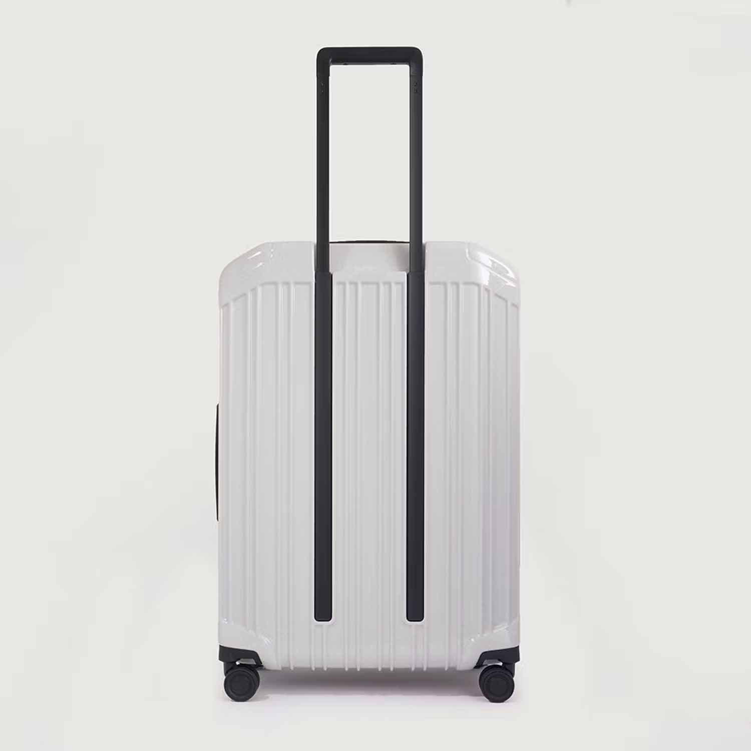 Piquadro PQ-Light 4-Rollen Trolley Koffer 69cm; glänzend Grau