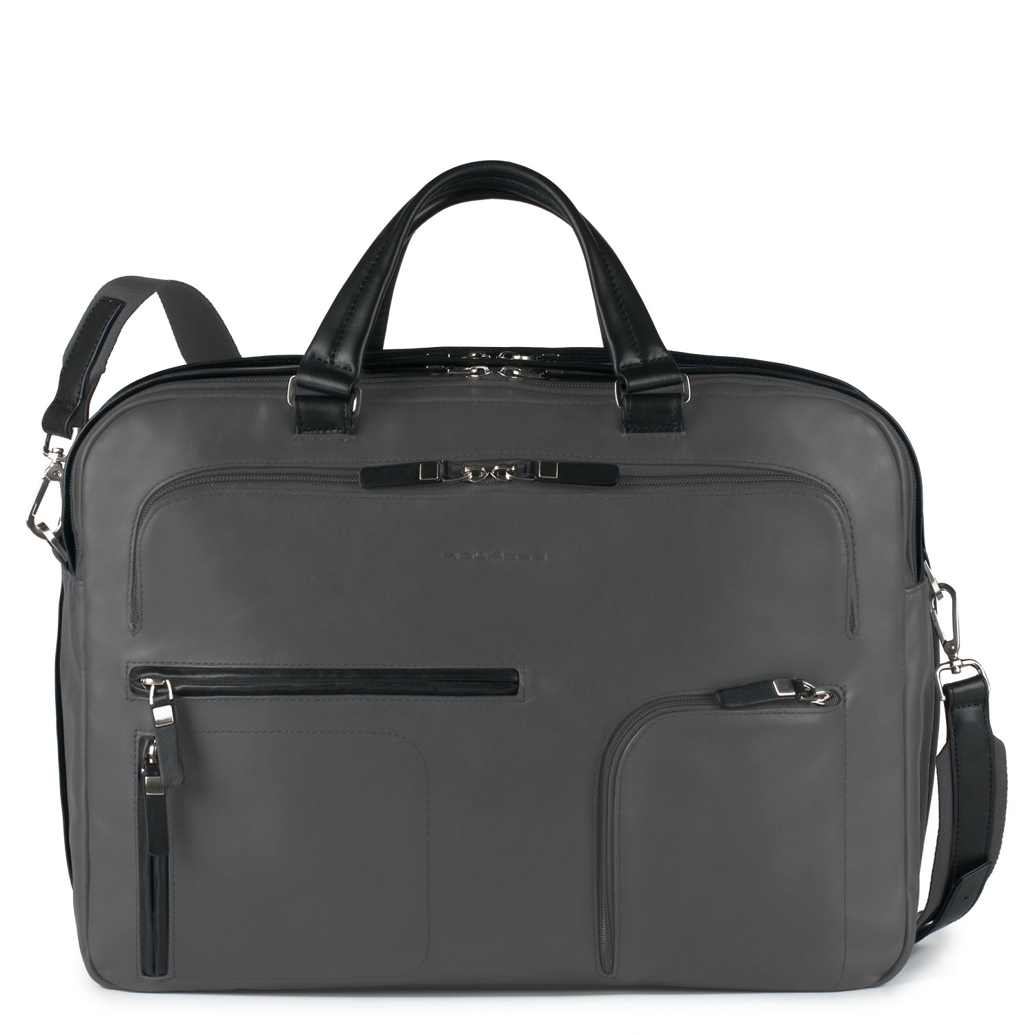 Piquadro Spock Doppelgriff-Laptoptasche mit iPad®-Fach, Flasche- und Regenschirmfach dunkelgrau Piquadro Spock Doppelgriff-Laptoptasche mit iPad®-Fach, Flasche- und Regenschirmfach dunkelgrau