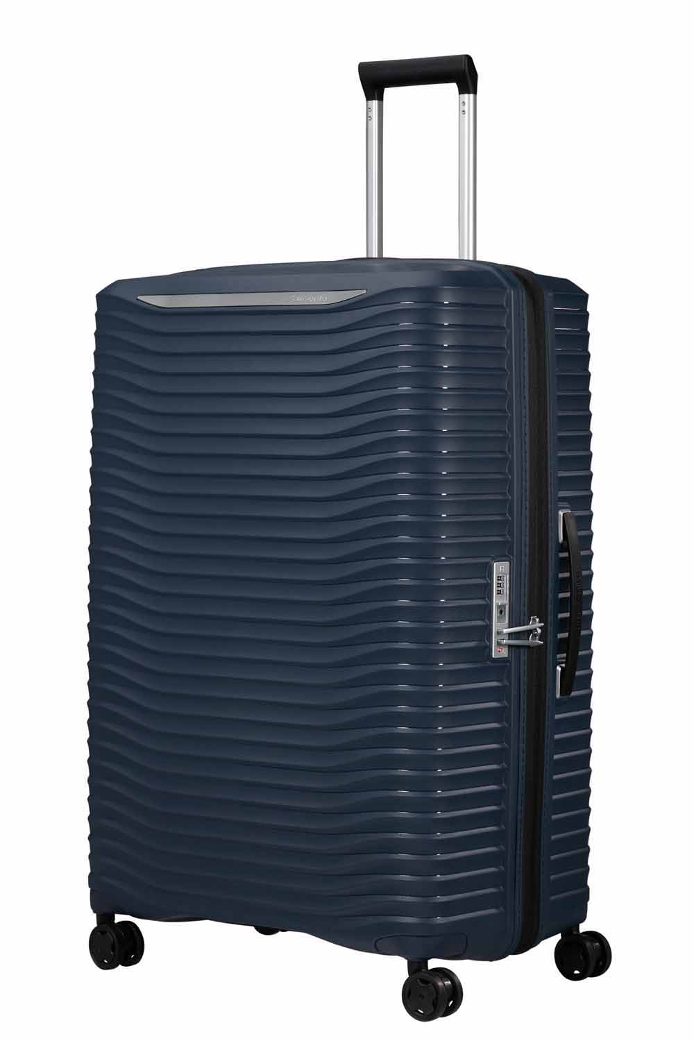 Samsonite Upscape Trolley mit 4 Rollen erweiterbar 81cm + GRATIS HOTELGUTSCHEIN Blue Nights