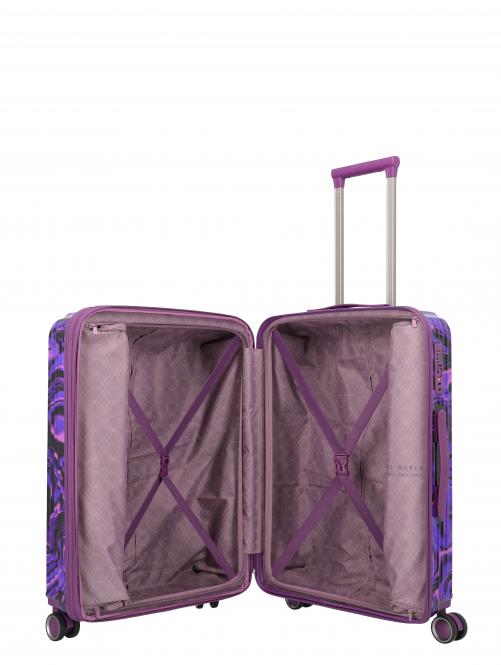 Travelite Lascana Edition 4w Trolley M Purple Swirl