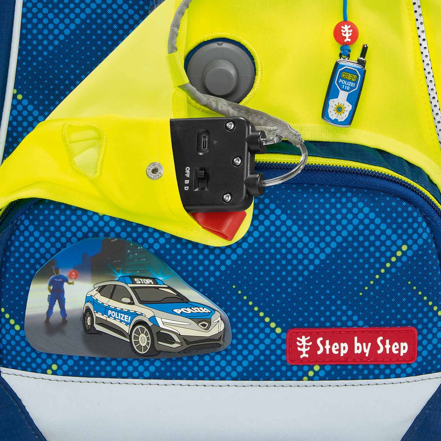 Step by Step Schulzubehör LED Neon Pull-Over, Reflektorüberzug mit LED-Leuchteffekt für 2IN1 PLU Schulranzen Gelb Step by Step Schulzubehör LED Neon Pull-Over, Reflektorüberzug mit LED-Leuchteffekt für 2IN1 PLU Schulranzen Gelb