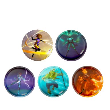 ergobag Kletties Matt Set (5-tlg.) Superhelden