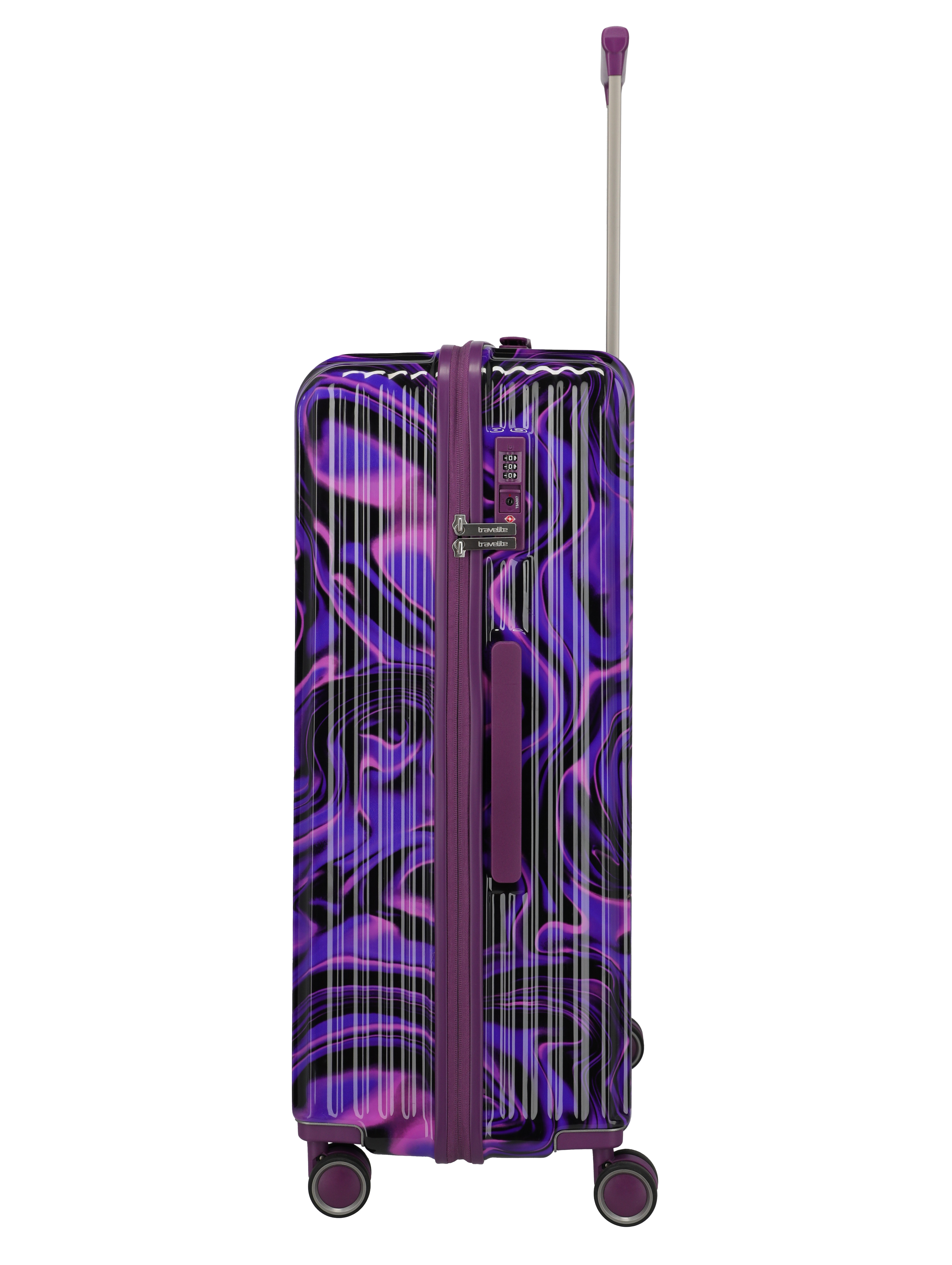 Travelite Lascana Edition 4w Trolley L Purple Swirl Travelite Lascana Edition 4w Trolley L Purple Swirl
