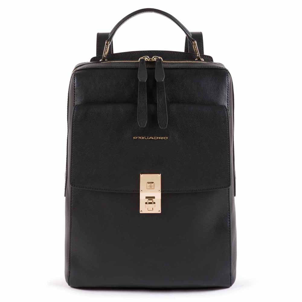 Piquadro DF Kleiner Laptoprucksack 13,3" schwarz