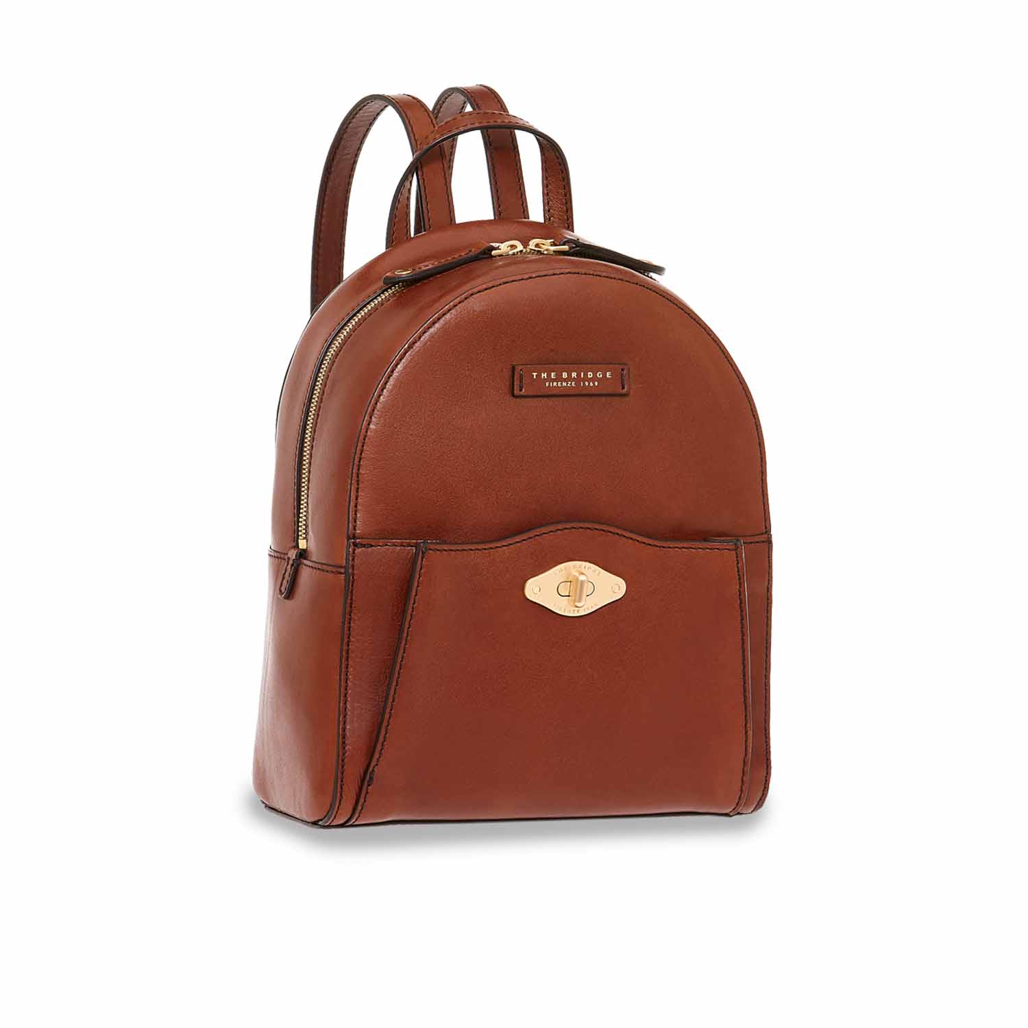 The Bridge Barbara Rucksack 04338201 Braun/Gold