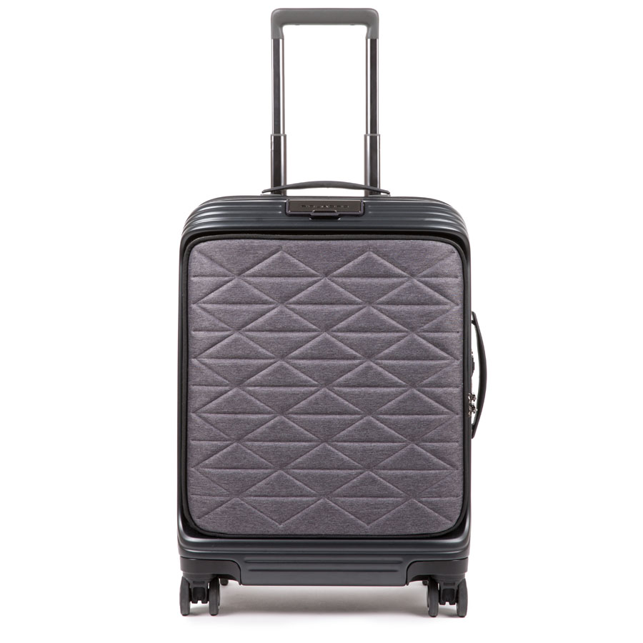 Piquadro PQ-Biz Kabinenlaptoptrolley mit Vortasche, 4-R, erweiterbar, BagMotic Piquadro PQ-Biz Kabinenlaptoptrolley mit Vortasche, 4-R, erweiterbar, BagMotic