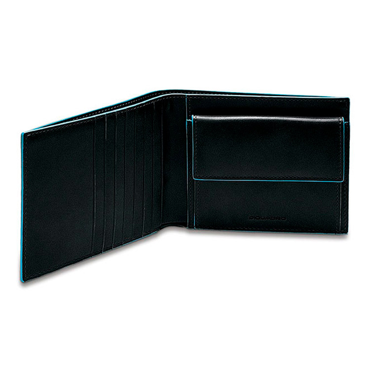 Piquadro Blue Square Herrenbrieftasche + RFID Schwarz Piquadro Blue Square Herrenbrieftasche + RFID Schwarz