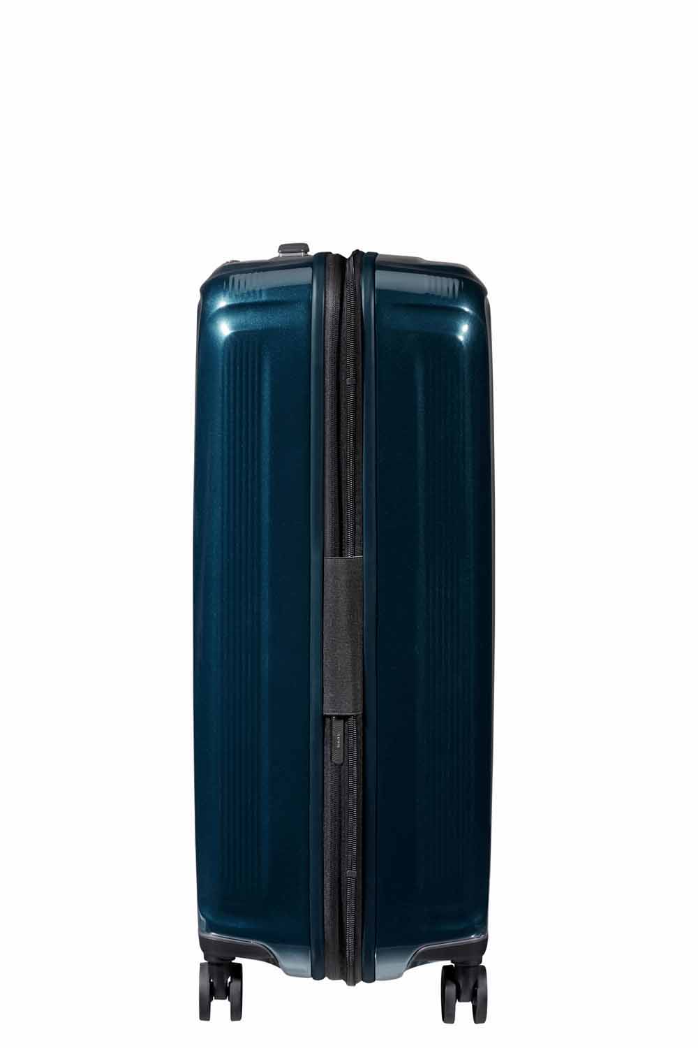 Samsonite Nuon Trolley mit 4 Rollen erweiterbar 69cm + GRATIS HOTELGUTSCHEIN Metallic Dark Blue Samsonite Nuon Trolley mit 4 Rollen erweiterbar 69cm + GRATIS HOTELGUTSCHEIN Metallic Dark Blue