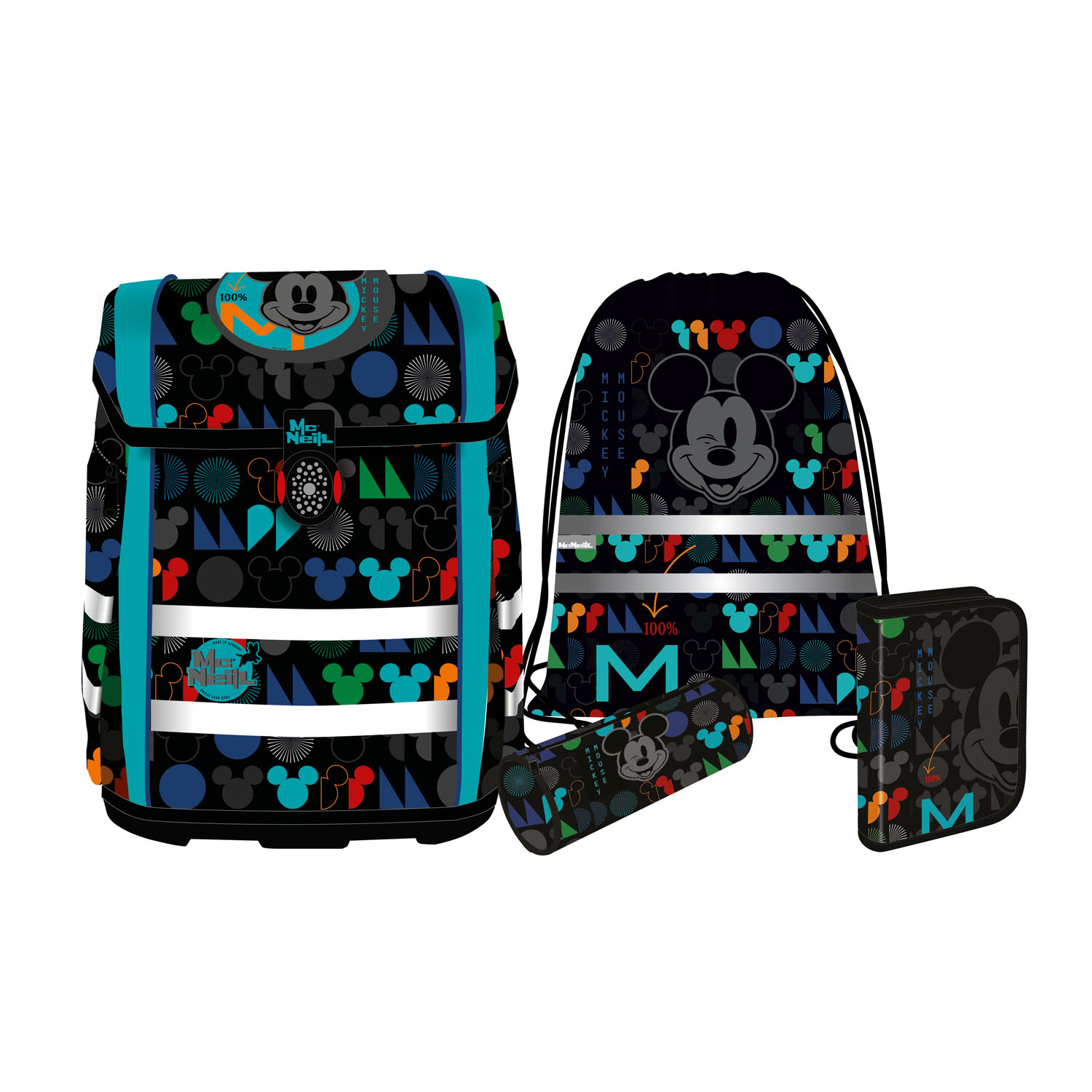 McNeill Perfecto Schulranzen-Set 5tlg. -Disney Kollektion 2025 Disney MICKEY MOUSE McNeill Perfecto Schulranzen-Set 5tlg. -Disney Kollektion 2025 Disney MICKEY MOUSE