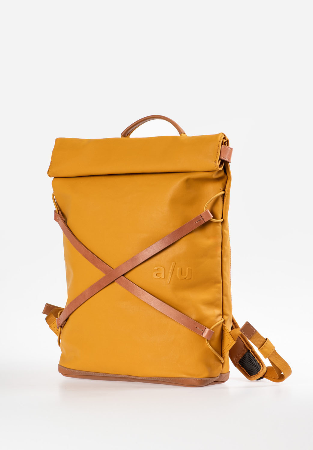 aunts & uncles Japan Yokohama Rolltop Rucksack mit 13" Notebookfach mustard