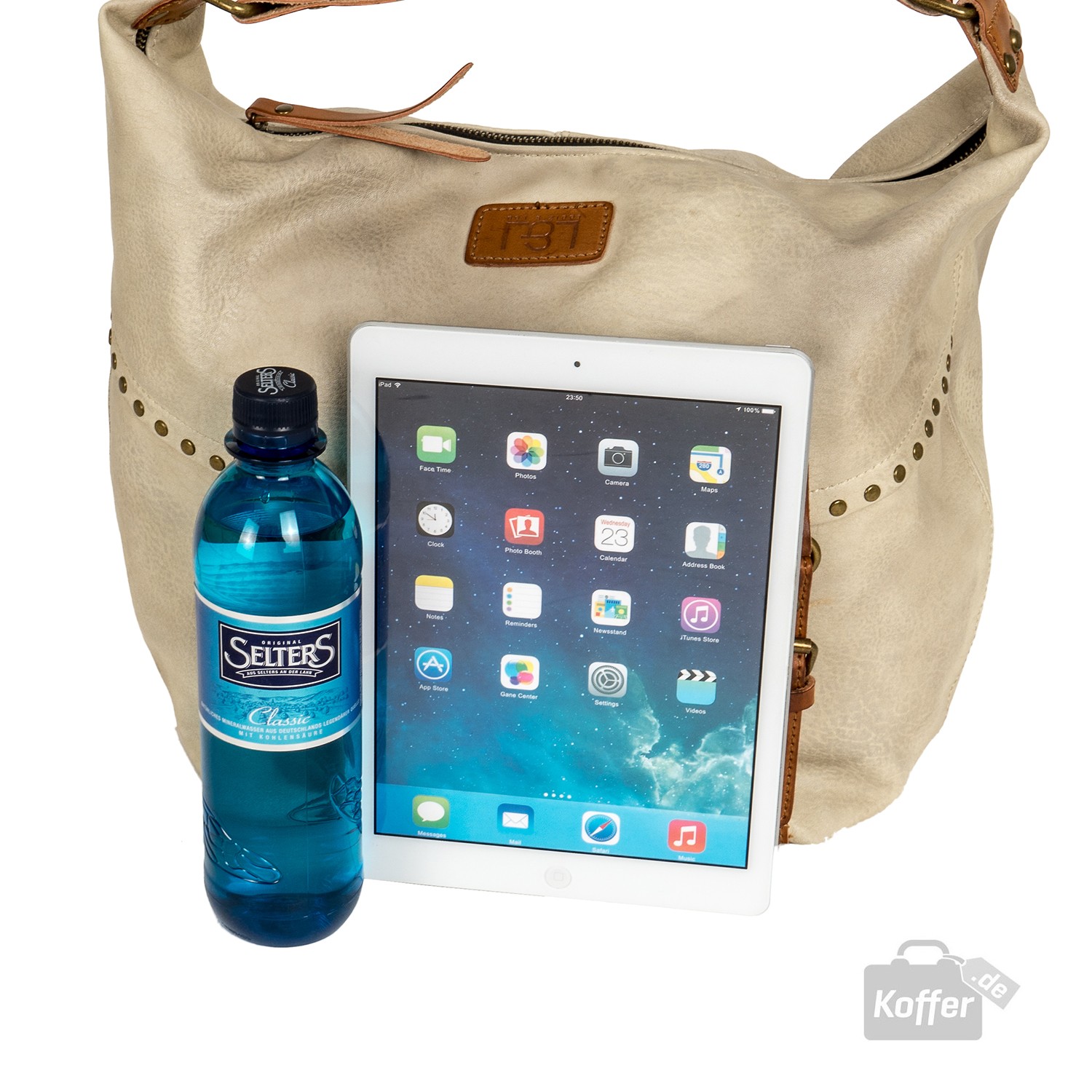 Louiz & Lou Buckle Up! Shopper/Beuteltasche Off White Louiz & Lou Buckle Up! Shopper/Beuteltasche Off White