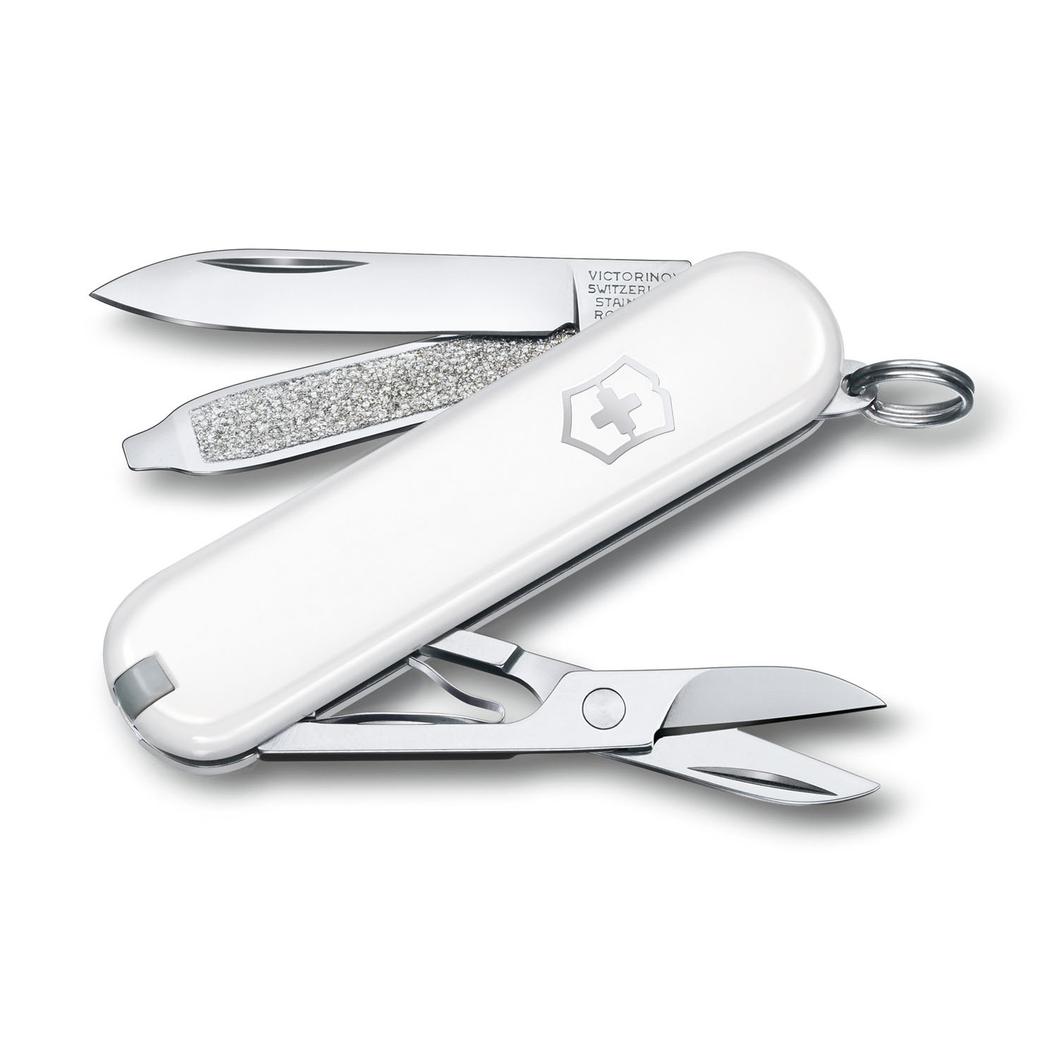 Victorinox Classic SD 7 Funktionen, kleines Taschenmesser Falling Snow
