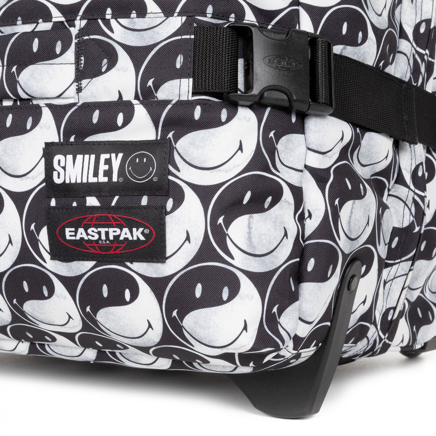 Eastpak Transit'R Reisetrolley M mit 2 Rollen 2024 Smiley YY Black