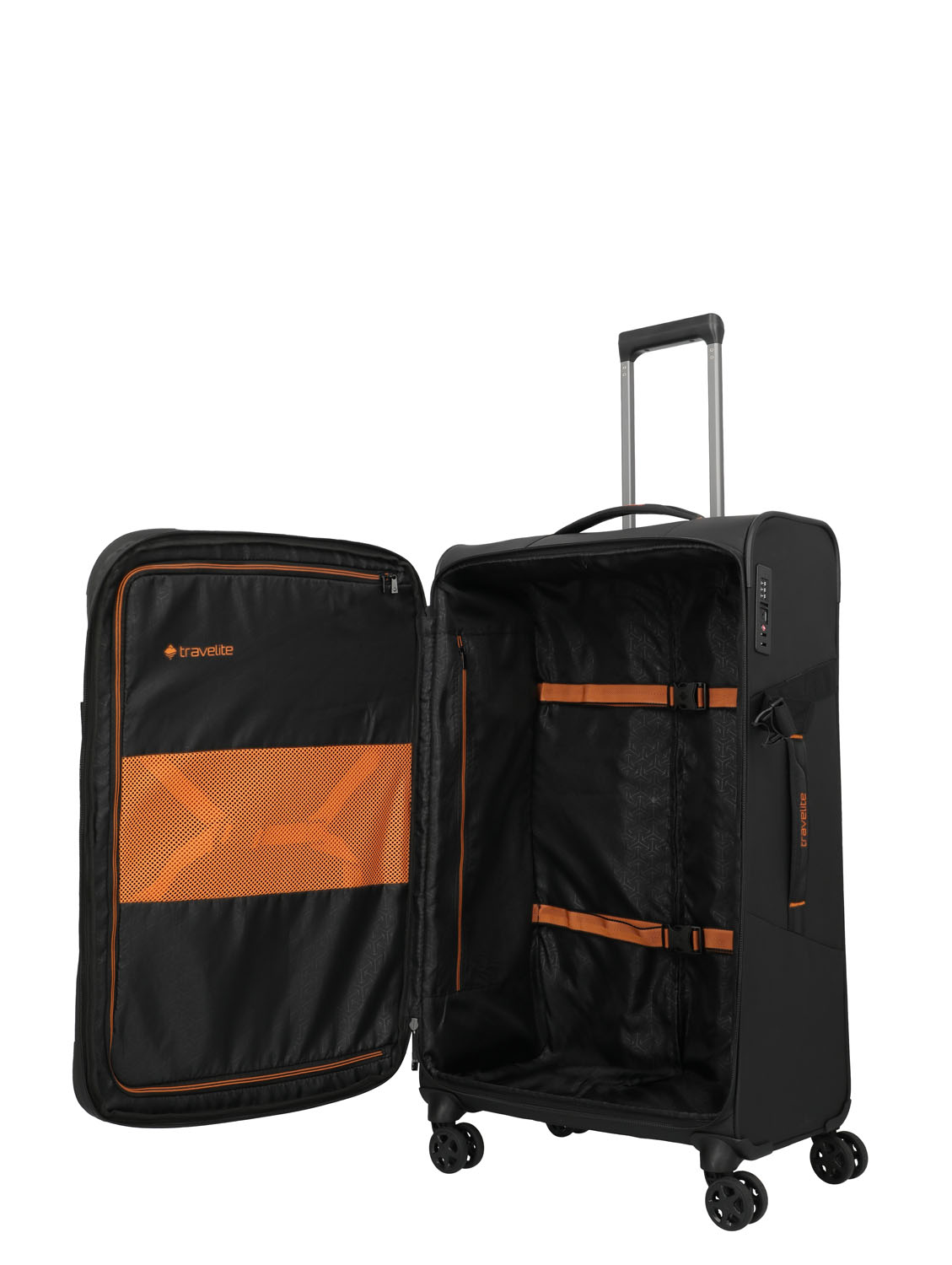 Travelite BRIIZE Trolley L 4-Rollen erweiterbar Schwarz