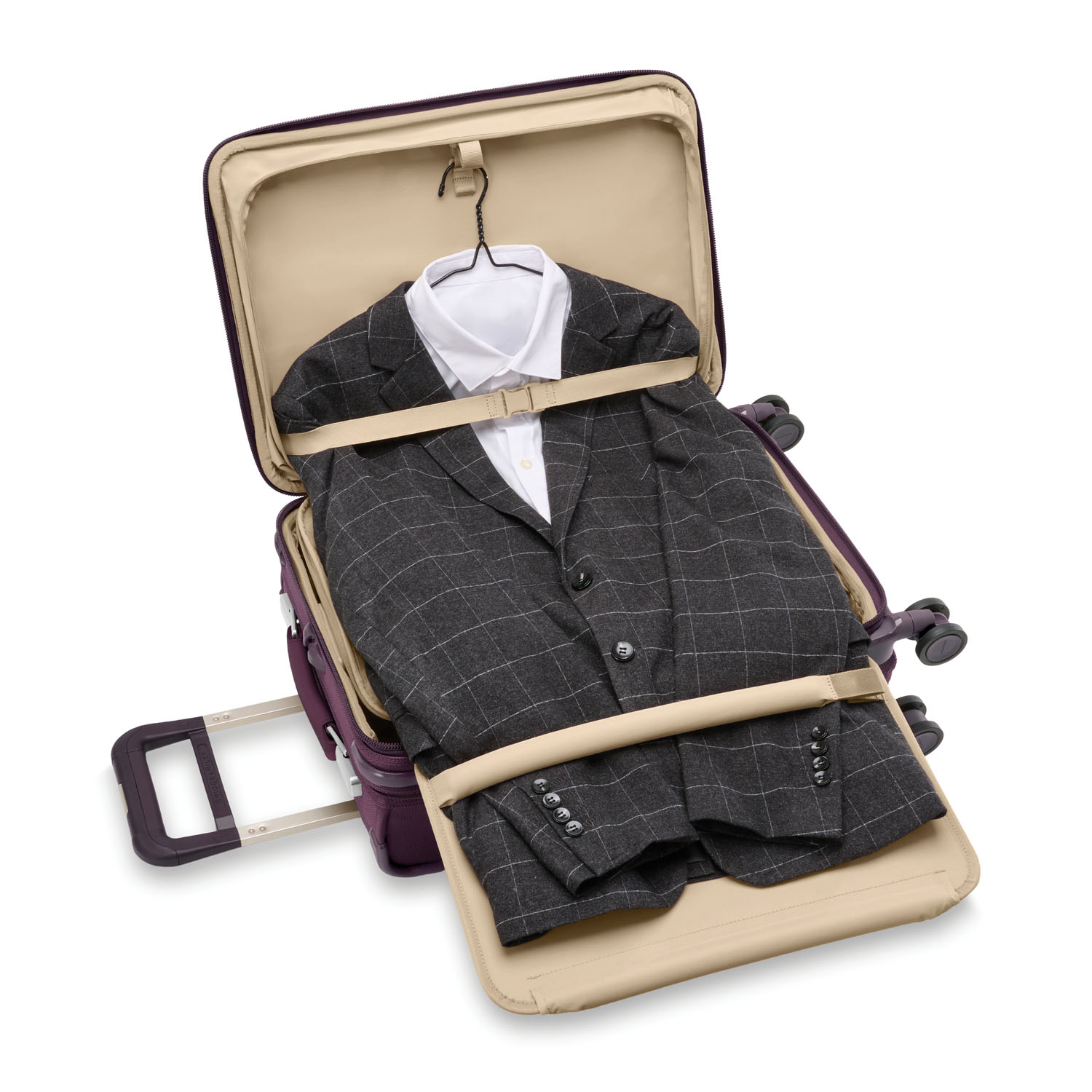 Briggs & Riley Baseline Essential 22" Carry-On Expandable Spinner Plum Briggs & Riley Baseline Essential 22" Carry-On Expandable Spinner Plum