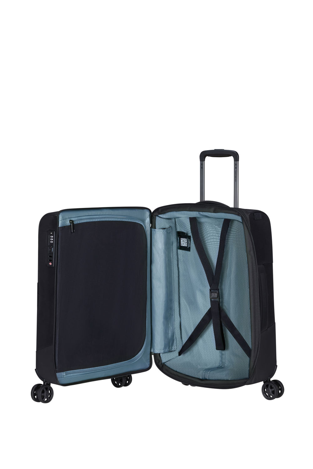 Samsonite Biz2Go TRVL Spinner 55/20 DF Exp + GRATIS HOTELGUTSCHEIN Schwarz
