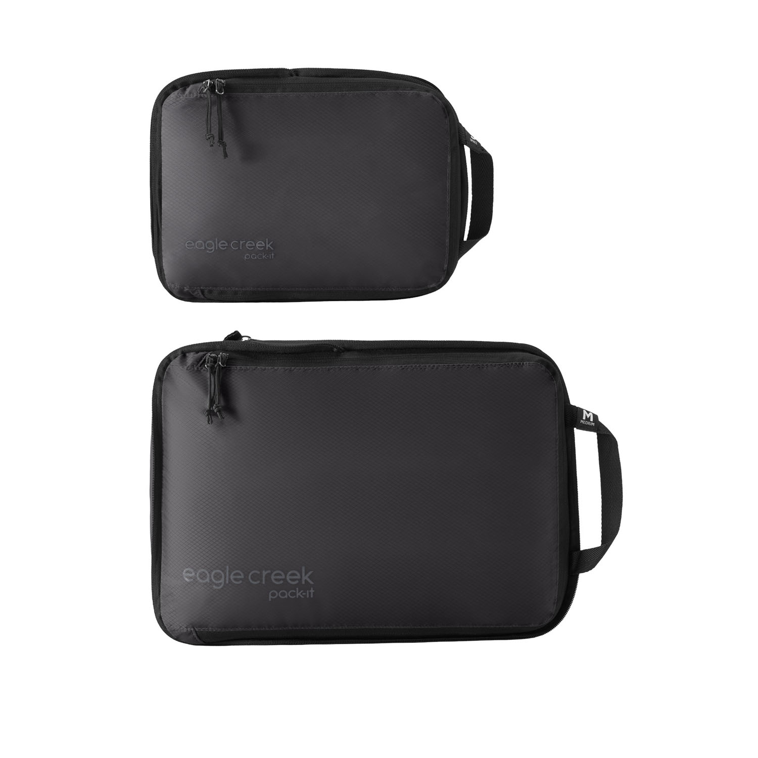 Eagle Creek Pack-It® Isolate Compression Cube Set S/M Black Eagle Creek Pack-It® Isolate Compression Cube Set S/M Black